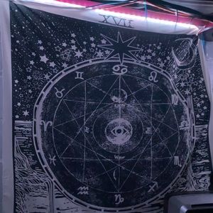 black & white tapestry tarot